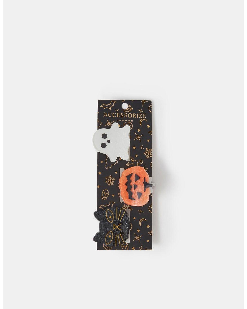 Accessorize White 3-Pack Mini Halloween Claw Clips