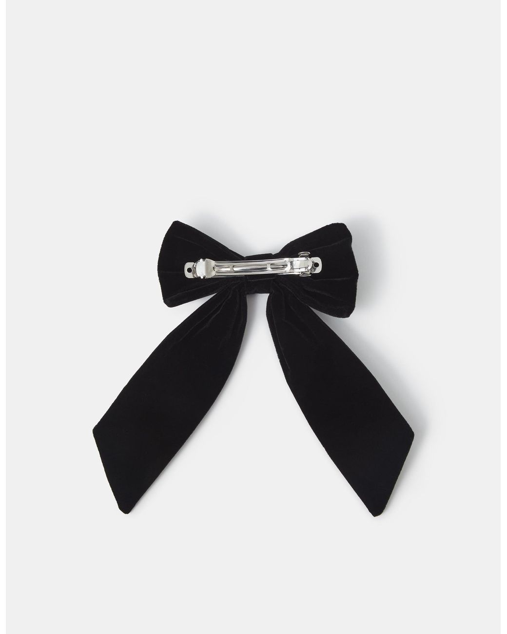 Accessorize Black Velvet Bow Hair Clip