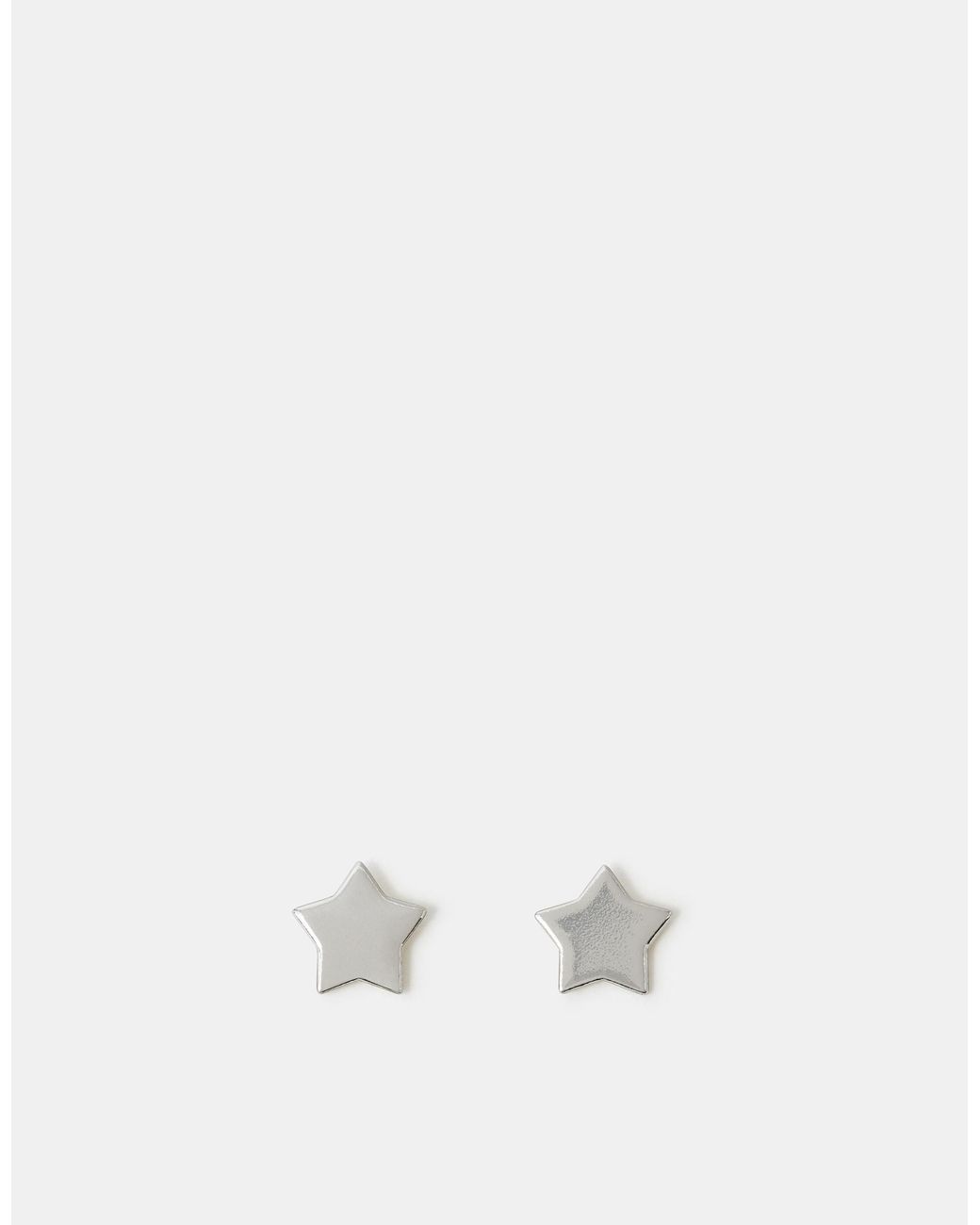 Accessorize White Sterling Star Stud Earrings