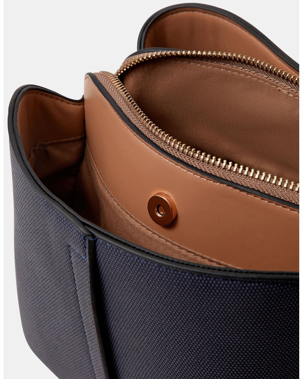 Accessorize Brown Webbing Strap Crossbody Bag