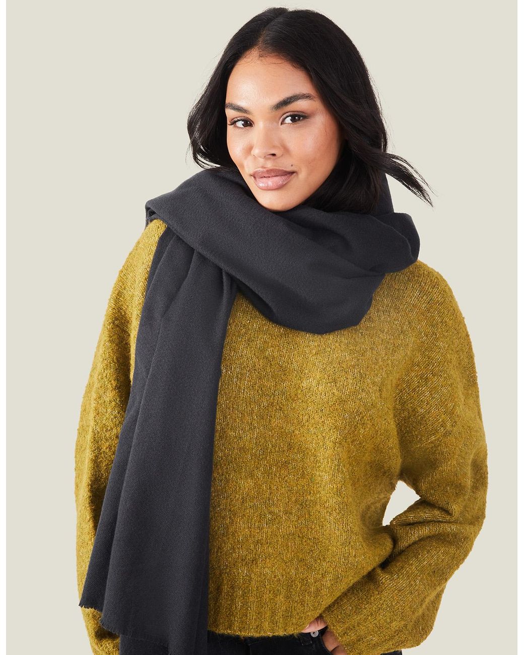 Accessorize Blue Grace Super-Soft Blanket Scarf