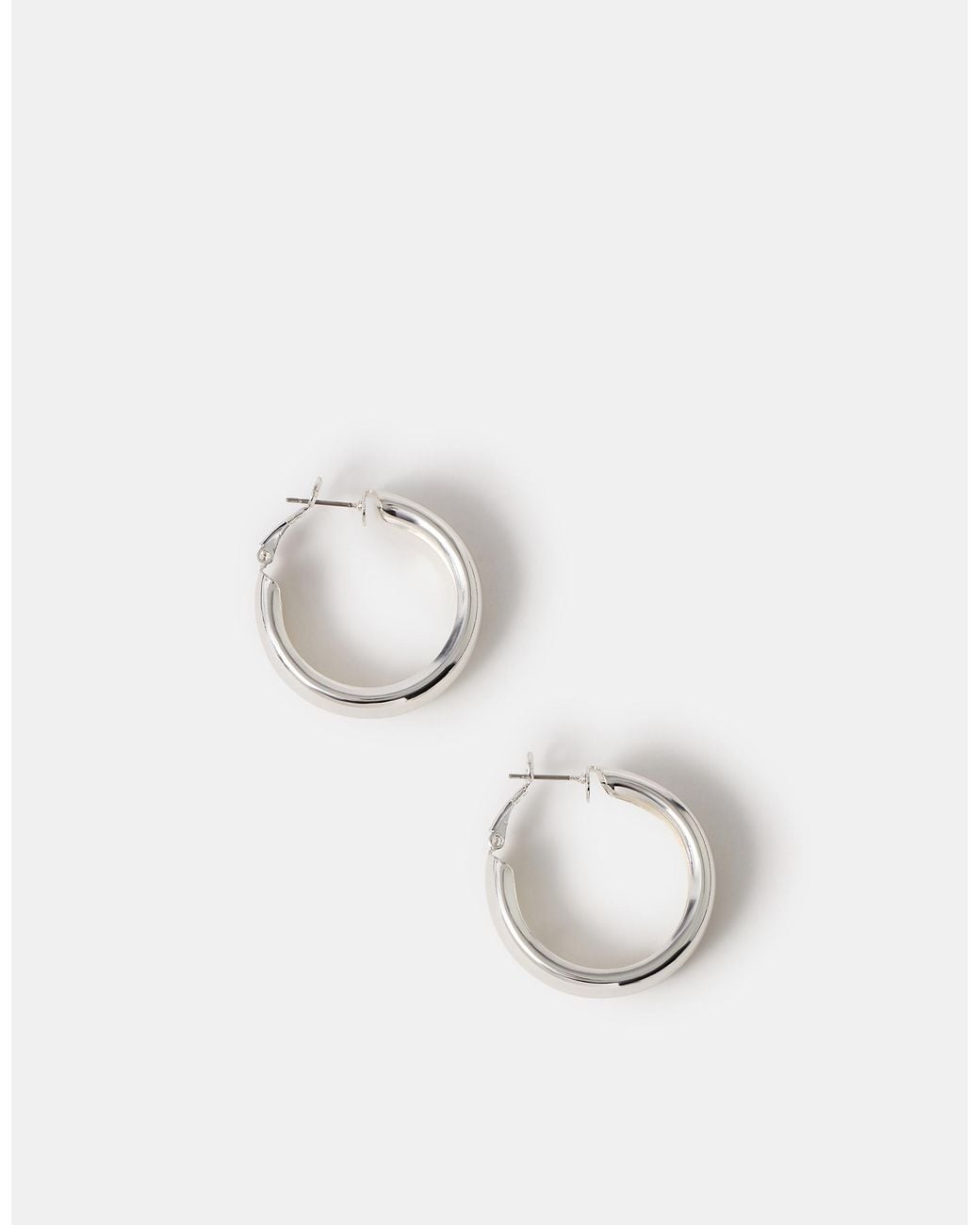 Accessorize Brown Chunky Hoop Earrings