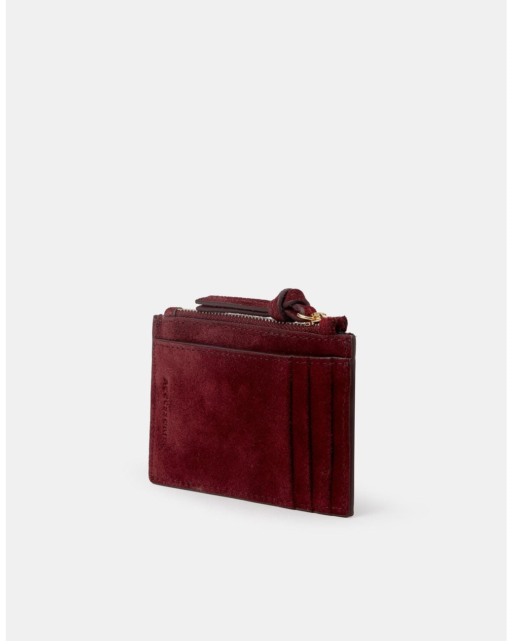 Accessorize Purple Suede Card Holder