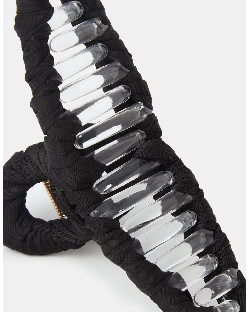 Accessorize White Satin Twist Claw Clip