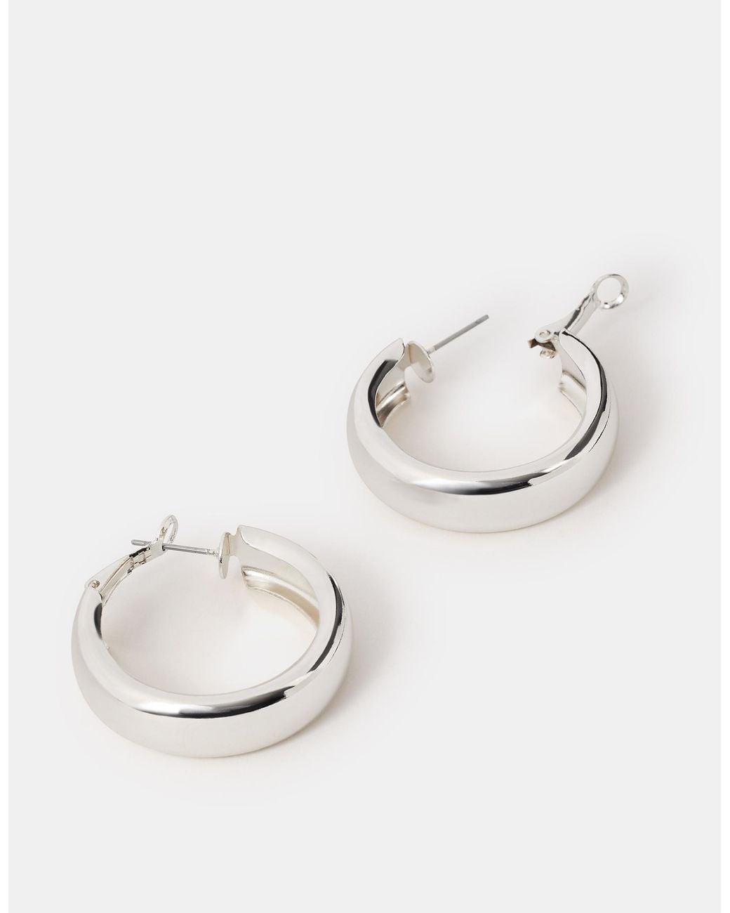Accessorize Brown Chunky Hoop Earrings