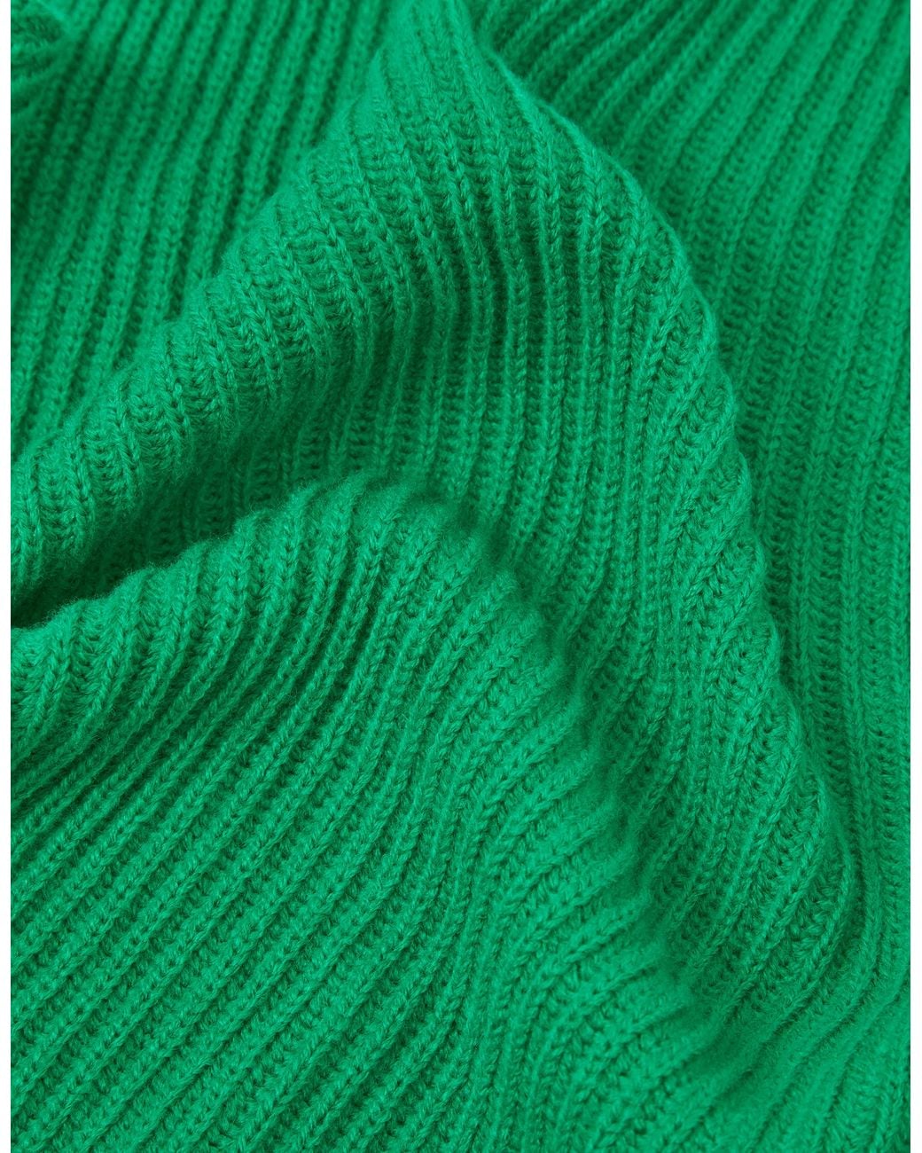 Accessorize Green X Good Manners Rib Knitted Triangle Scarf