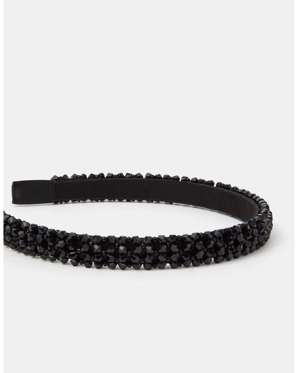 Accessorize White Beaded Headband