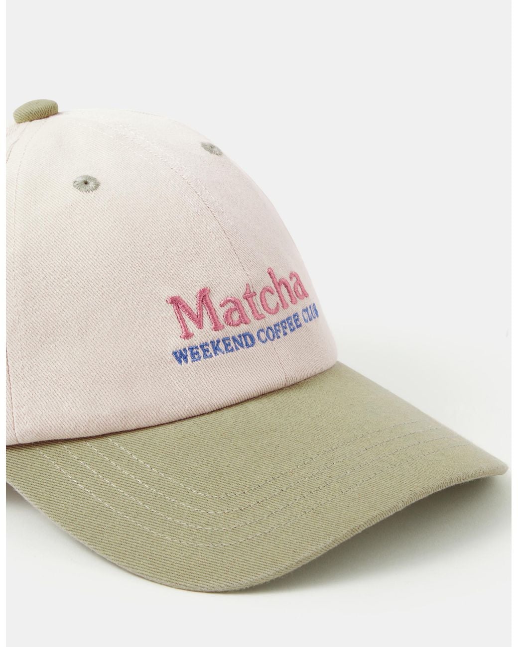 Accessorize White Matcha Baseball Cap