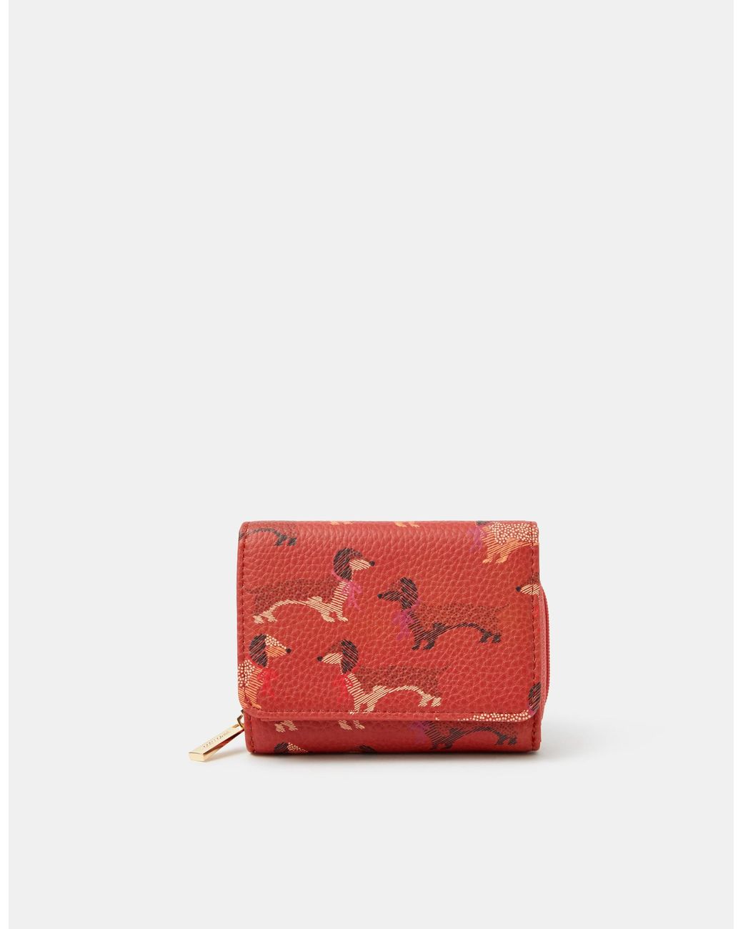 Accessorize Red Compact Sausage Dog Purse