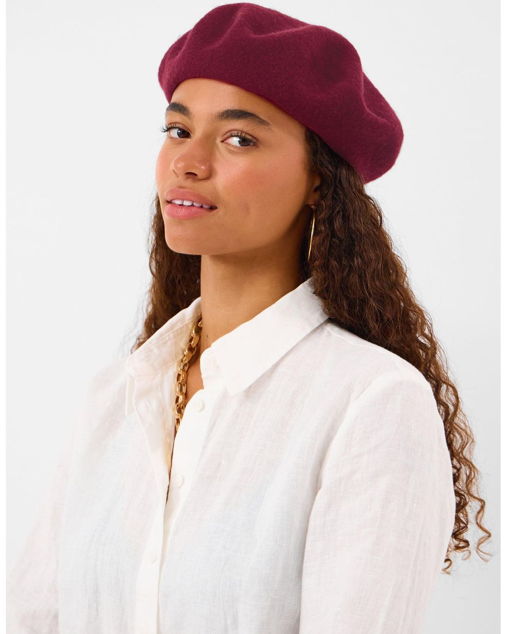 Accessorize Purple Wool Beret