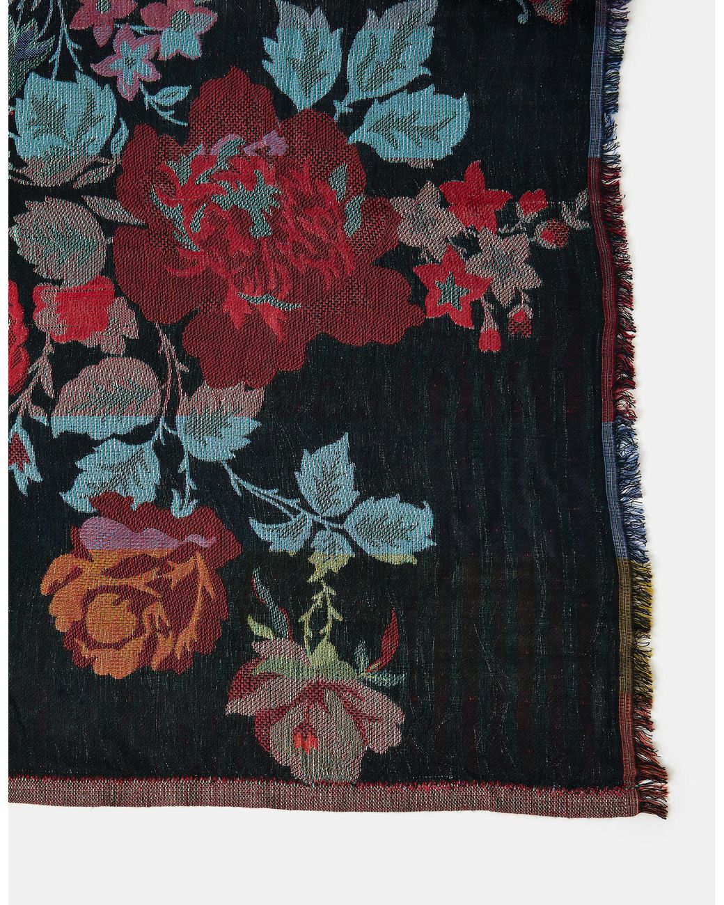 Accessorize Black Floral Jacquard Blanket Scarf