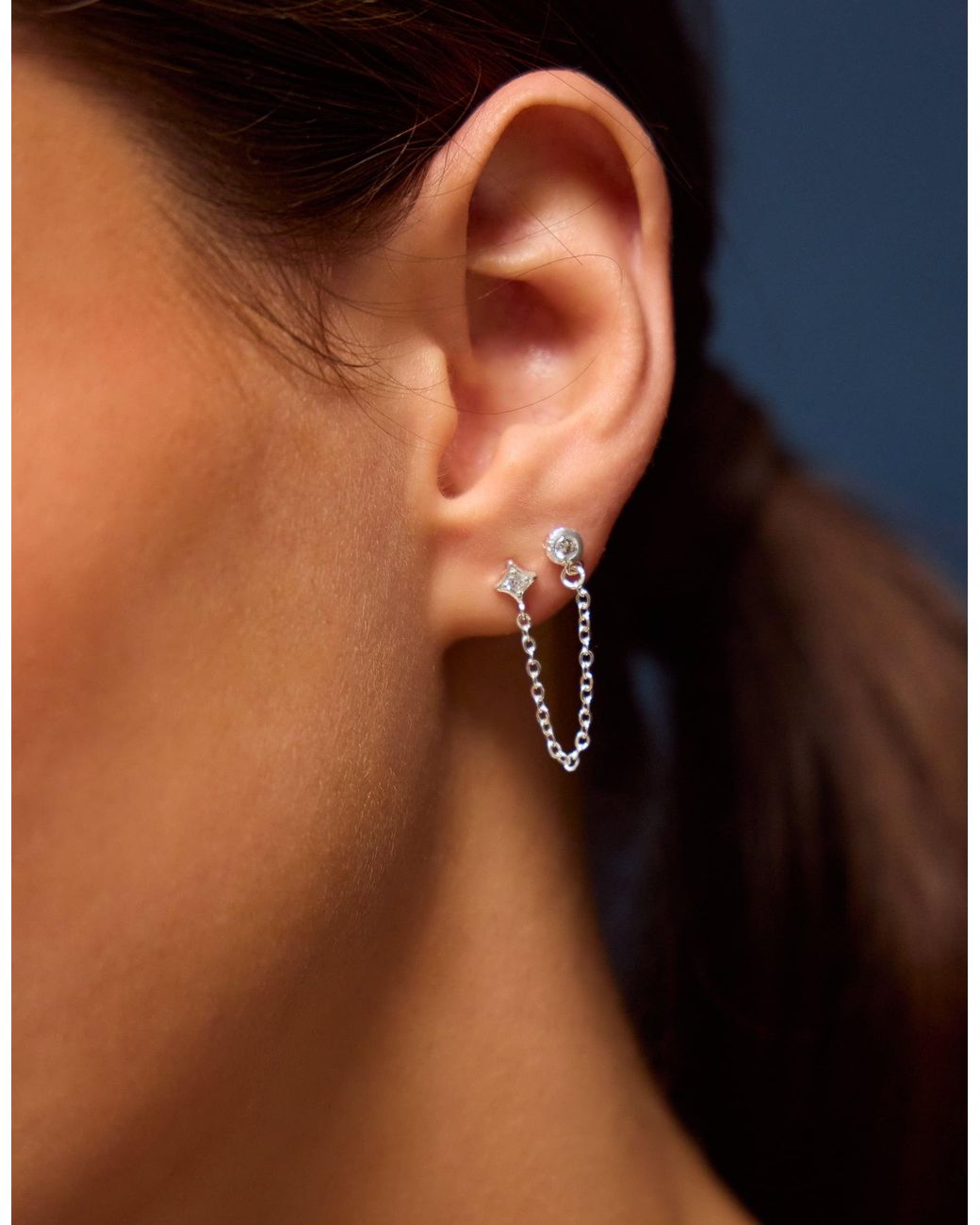 Accessorize White 5-Pack Sterling-Plated Opal Stud & Hoop Earrings