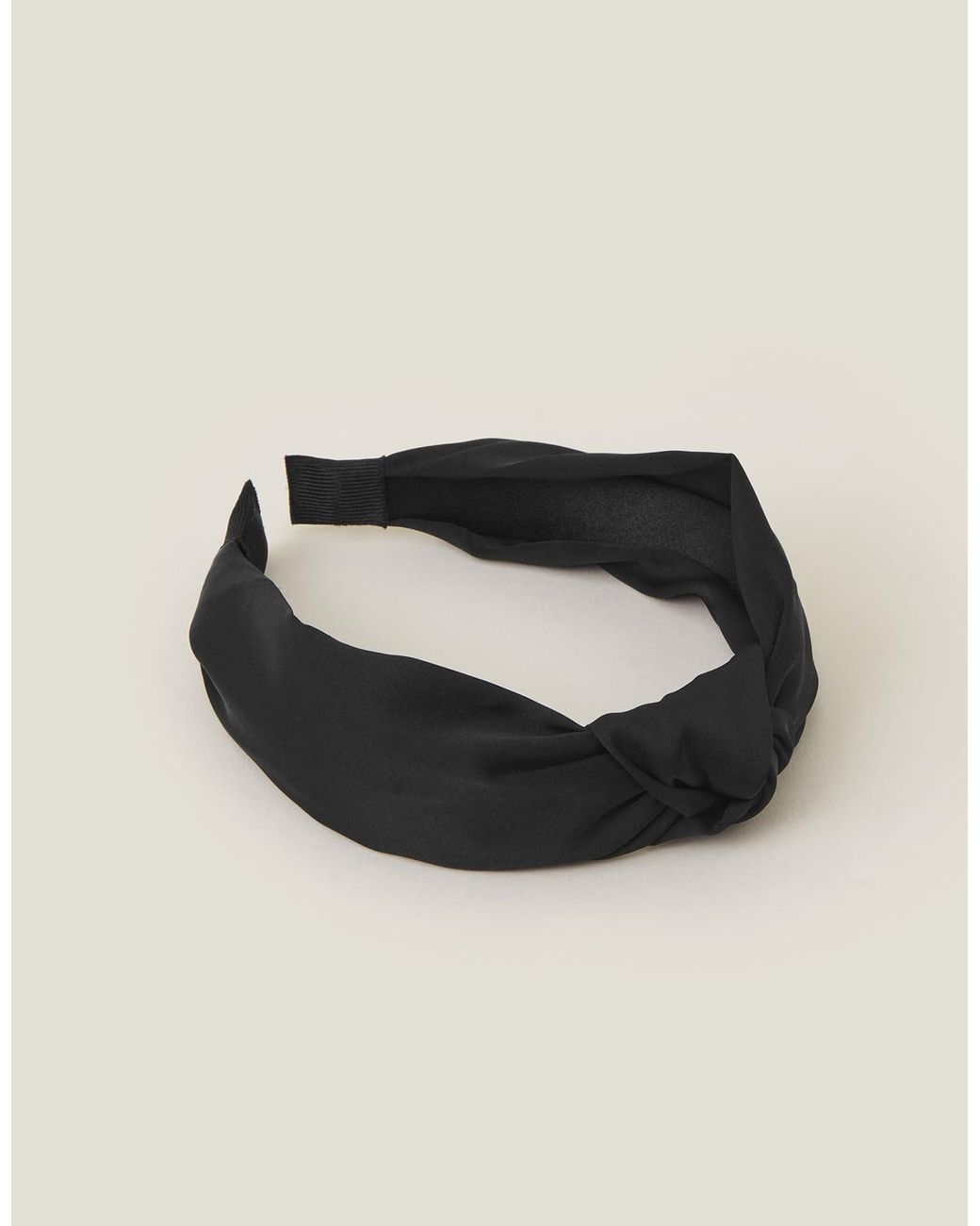 Accessorize Black Fabric Knot Headband