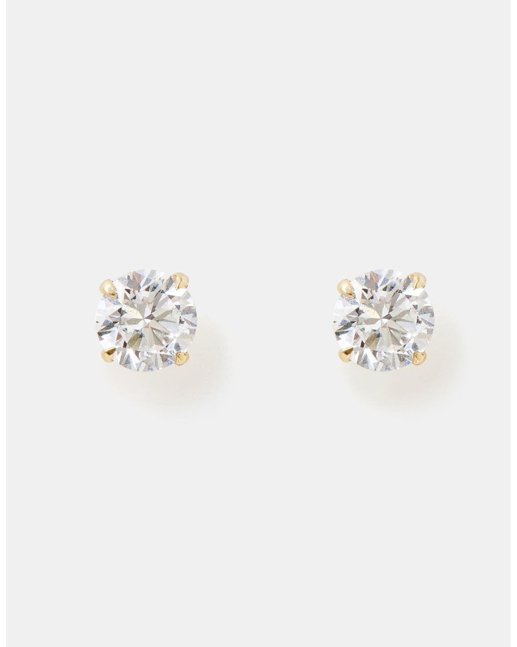 Accessorize Orange Lab Grown Diamond 0.5Ct Stud Earrings 9Ct