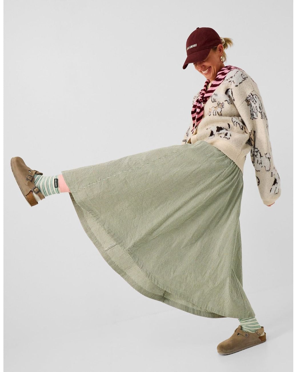 Accessorize Natural X Good Manners Dog Print Cardigan