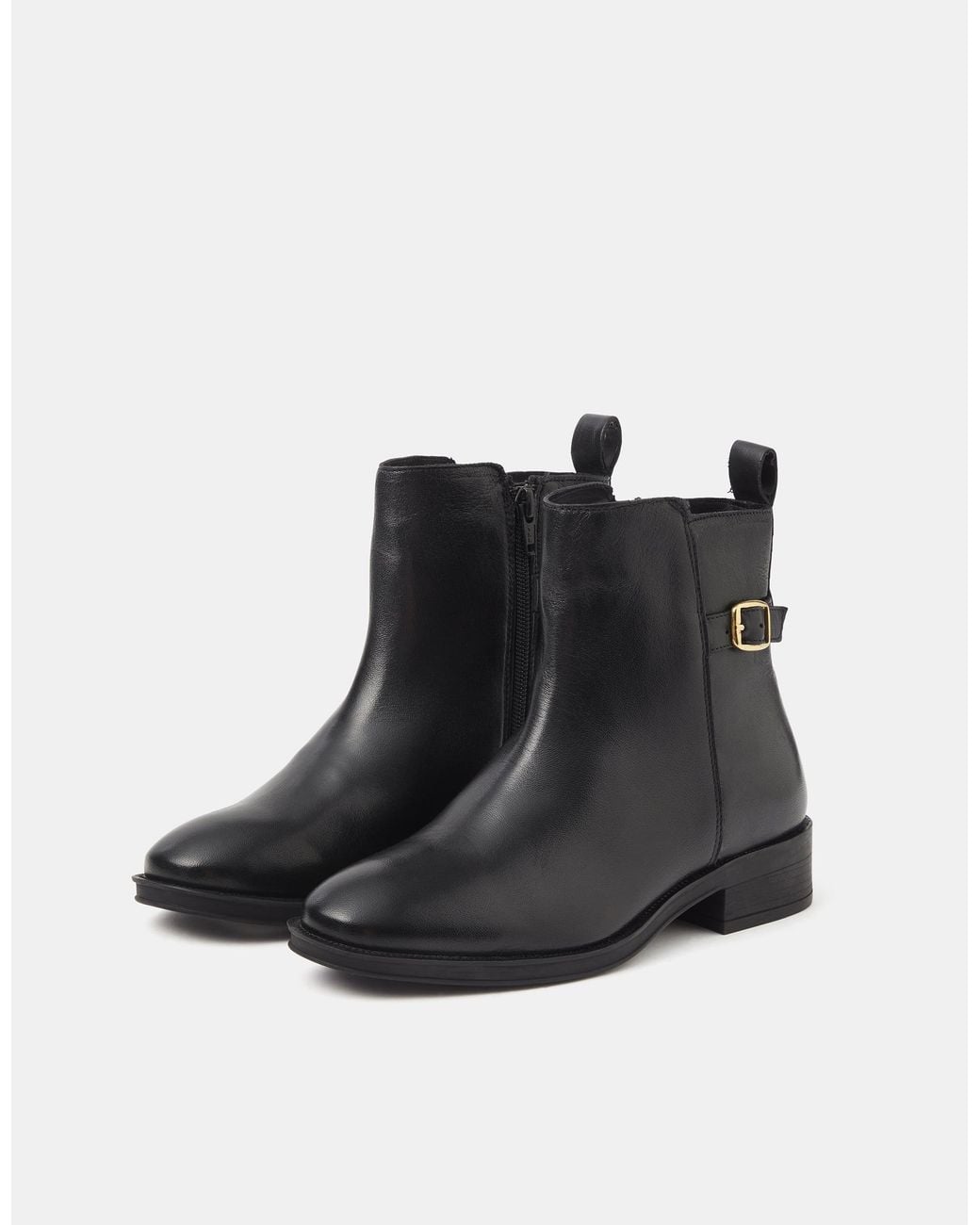 Accessorize Black Leather Chelsea Boots