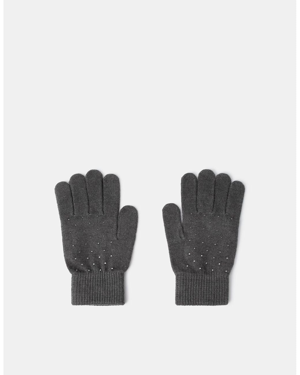 Accessorize Gray Diamanté Gloves