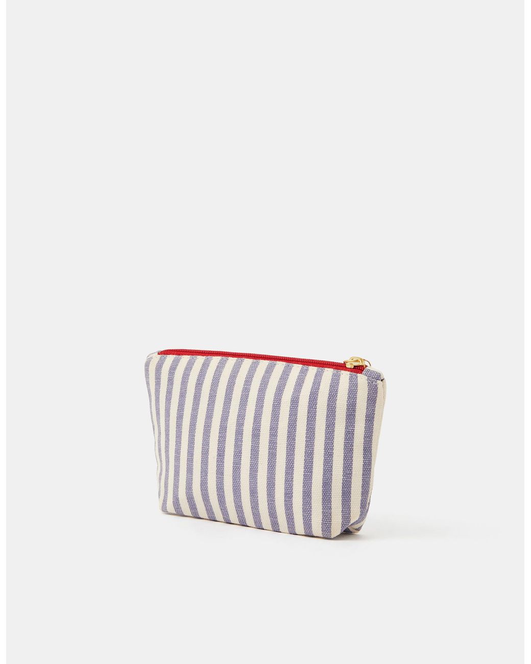 Accessorize White Sausage Dog Stripe Coin Purse