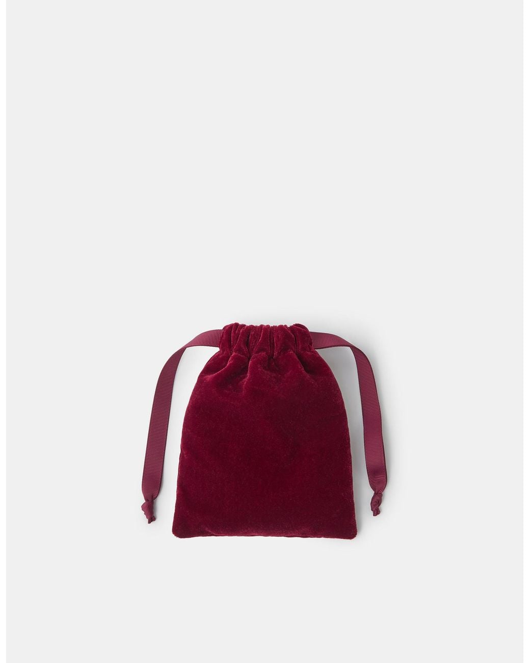 Accessorize Red Sausage Dog Velvet Drawstring Pouch