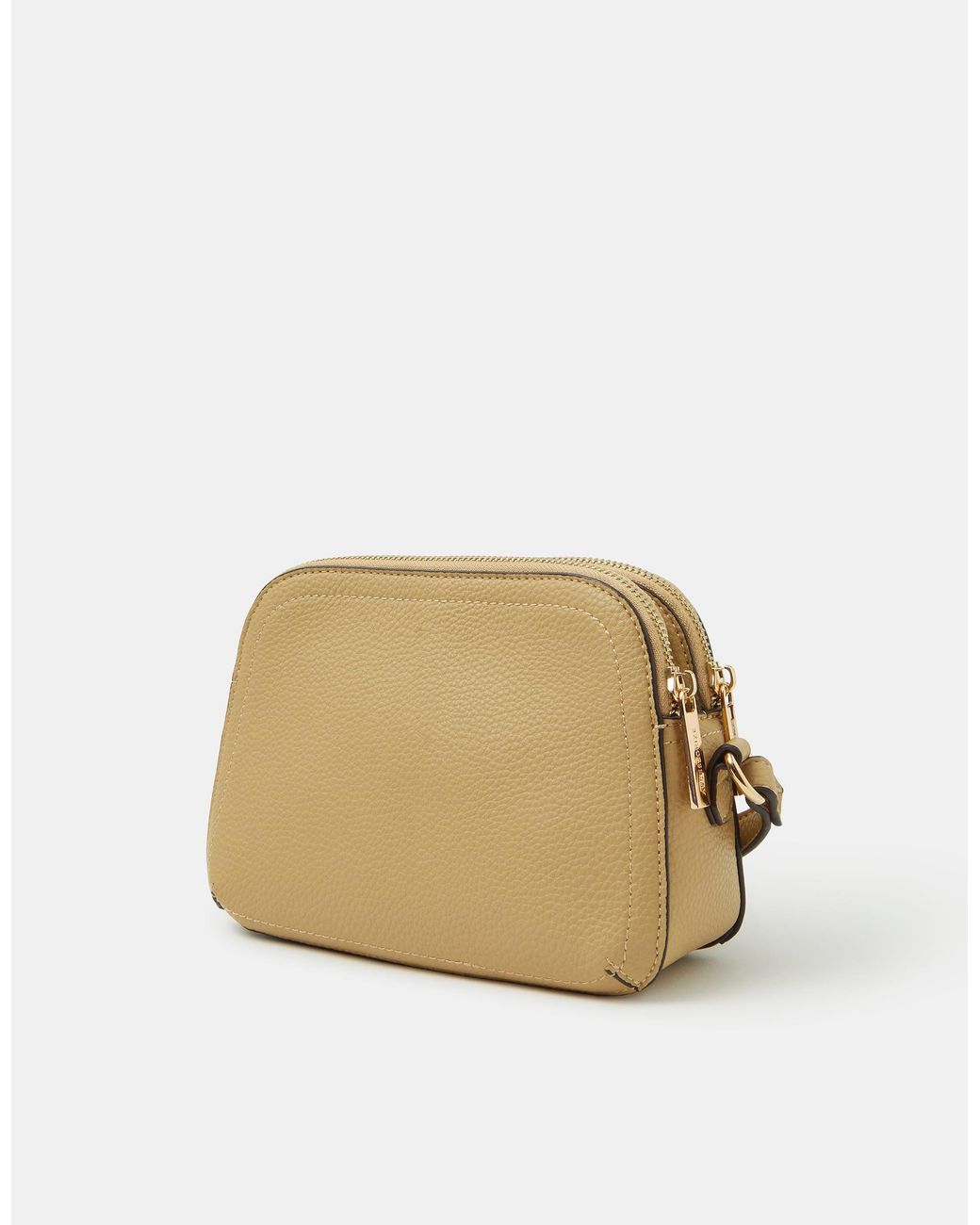 Accessorize Green Double Zip Crossbody Bag