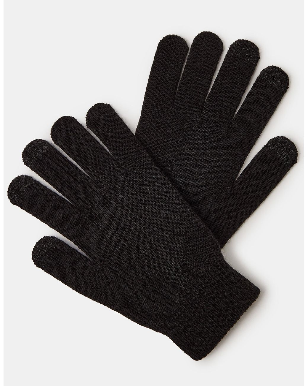 Accessorize Black Super-Stretchy Touchscreen Gloves