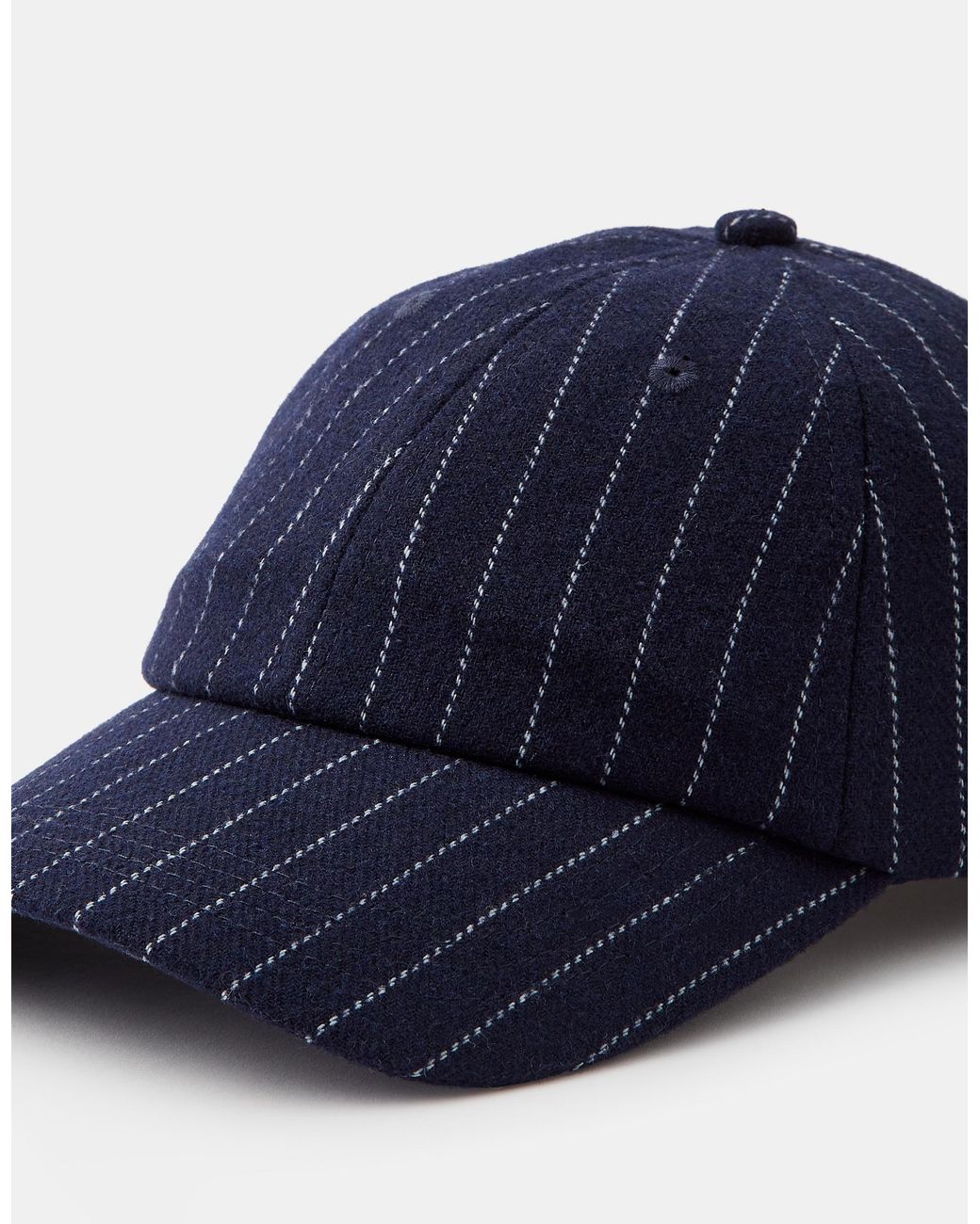 Accessorize Blue Pinstripe Baseball Cap