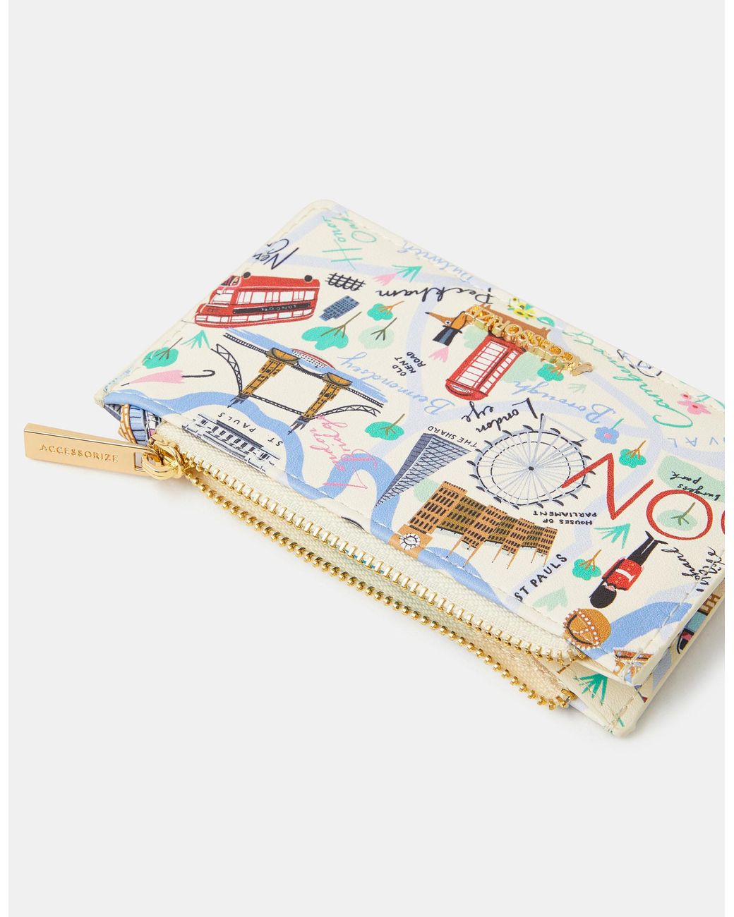 Accessorize White London Print Cardholder