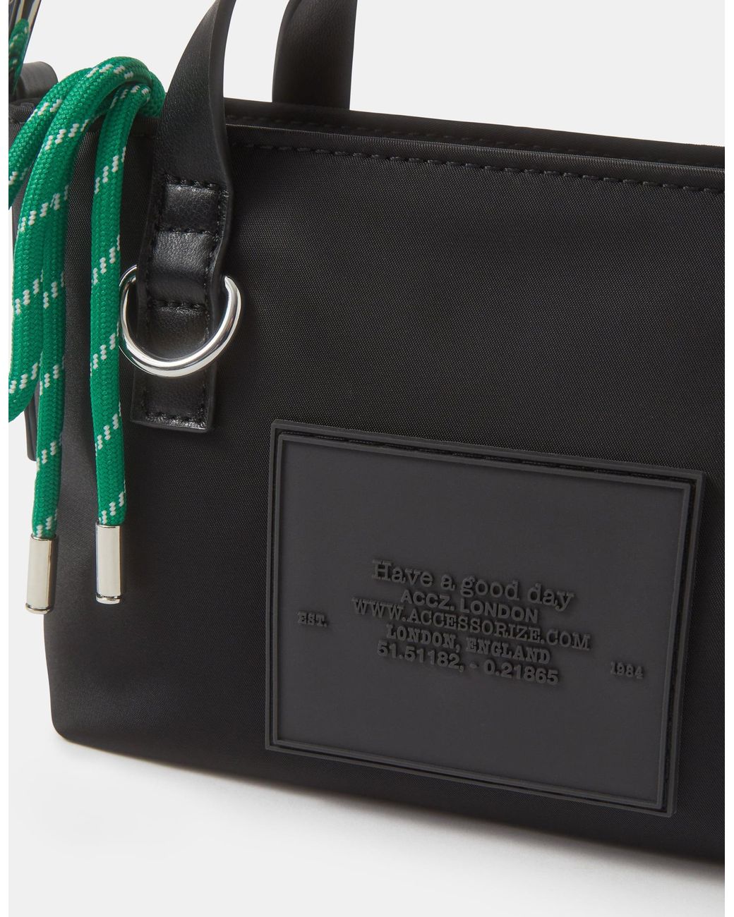 Accessorize Red Mini Nylon Handheld Bag