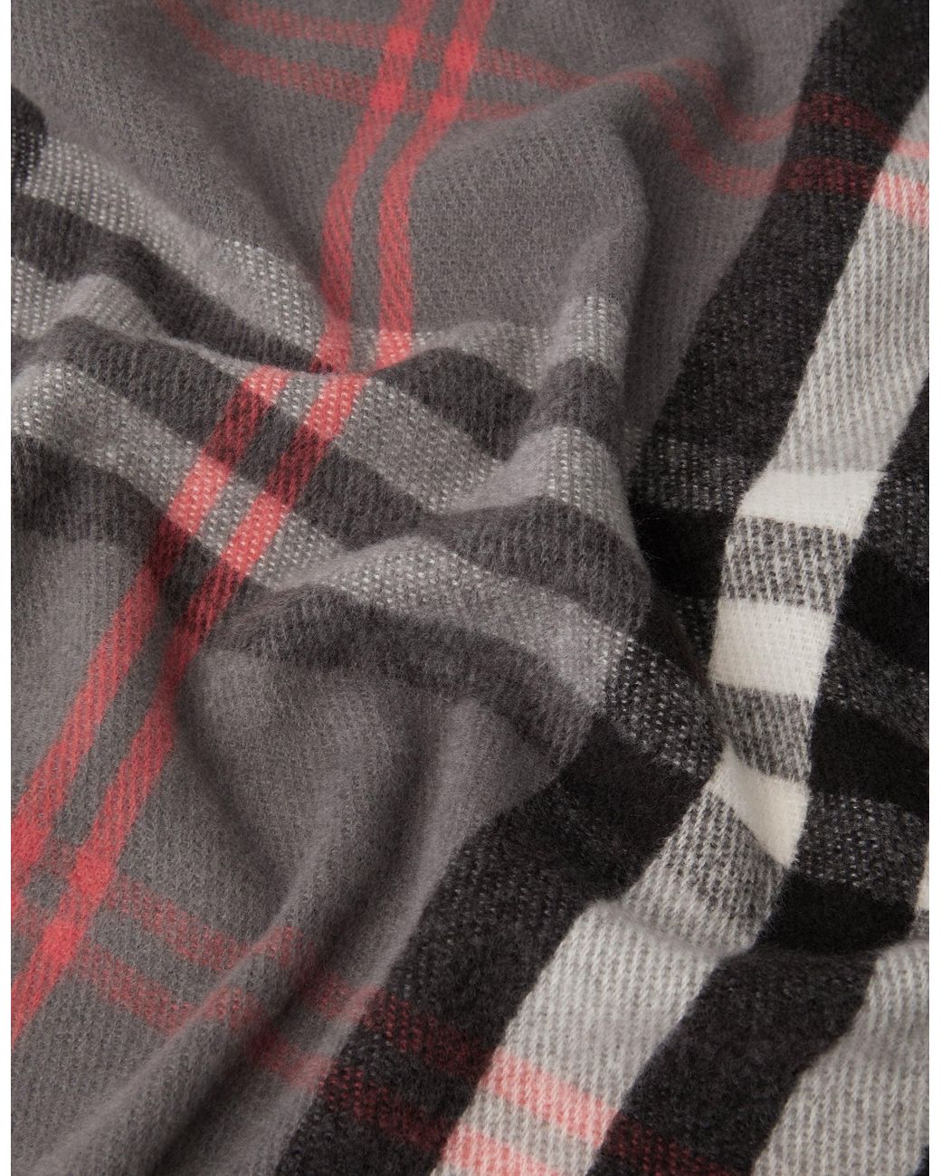 Accessorize White Check Print Blanket Scarf
