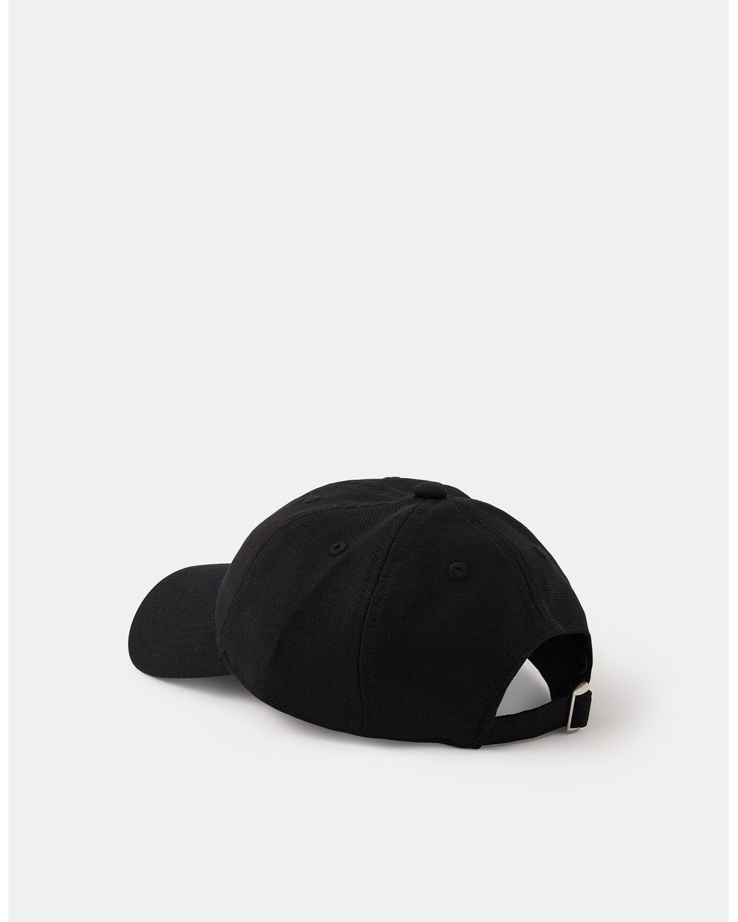 Accessorize Black Twill Baseball Cap