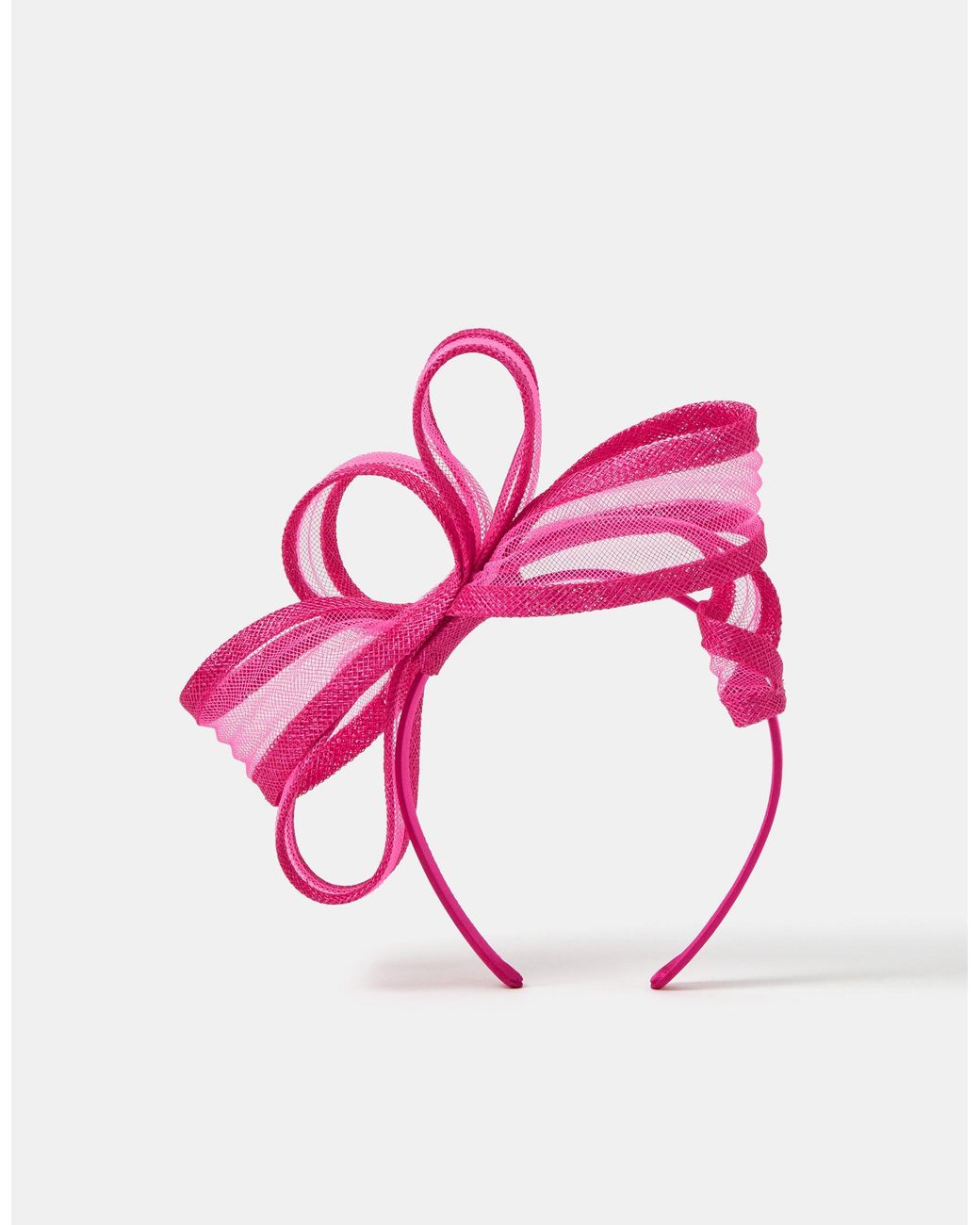 Accessorize Pink Loop Bow Fascinator