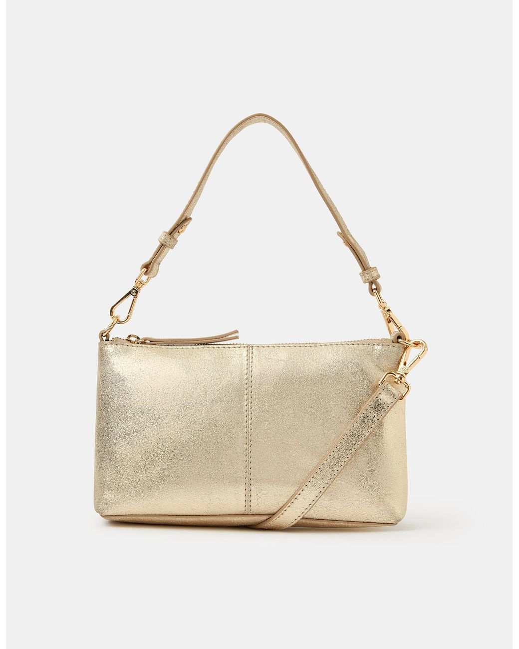 Accessorize Natural Leather Crossbody Handbag