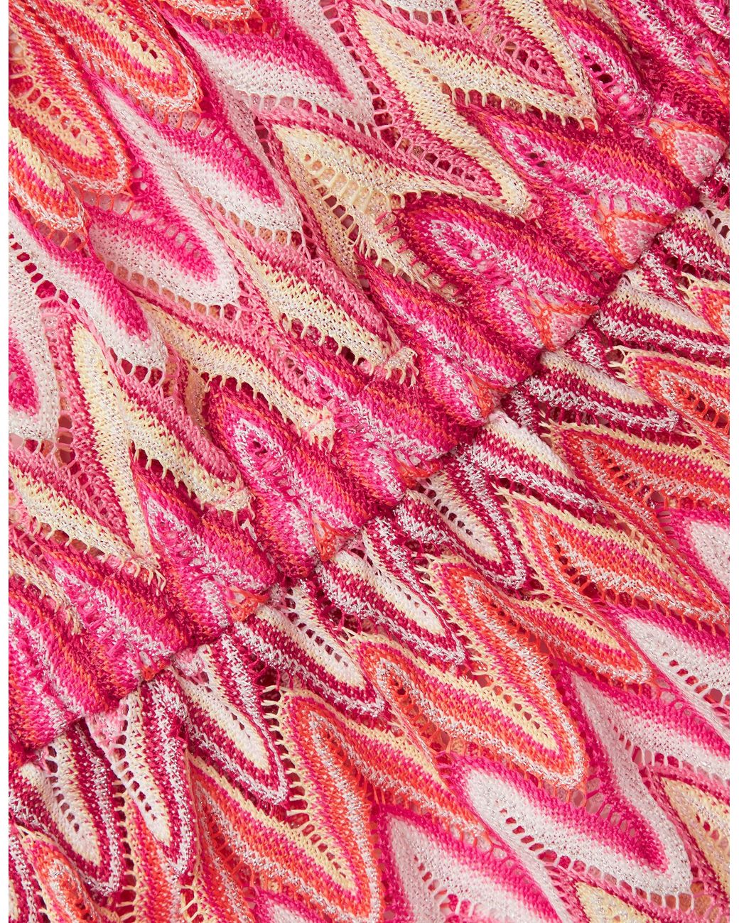 Accessorize Pink V-Neck Crochet Kaftan