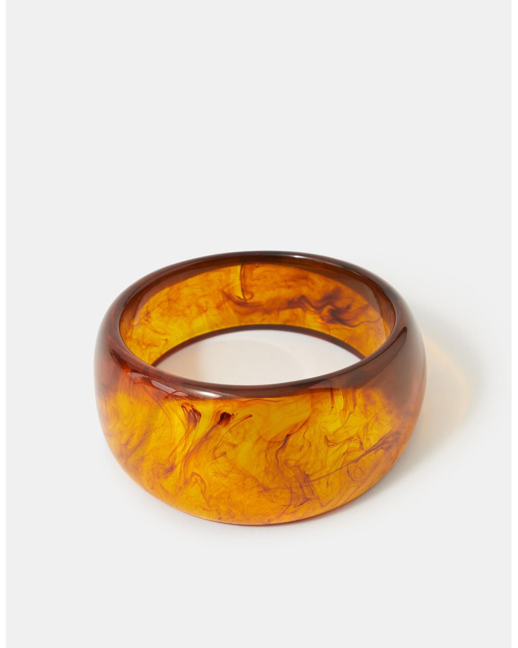 Accessorize Orange Chunky Resin Bangle