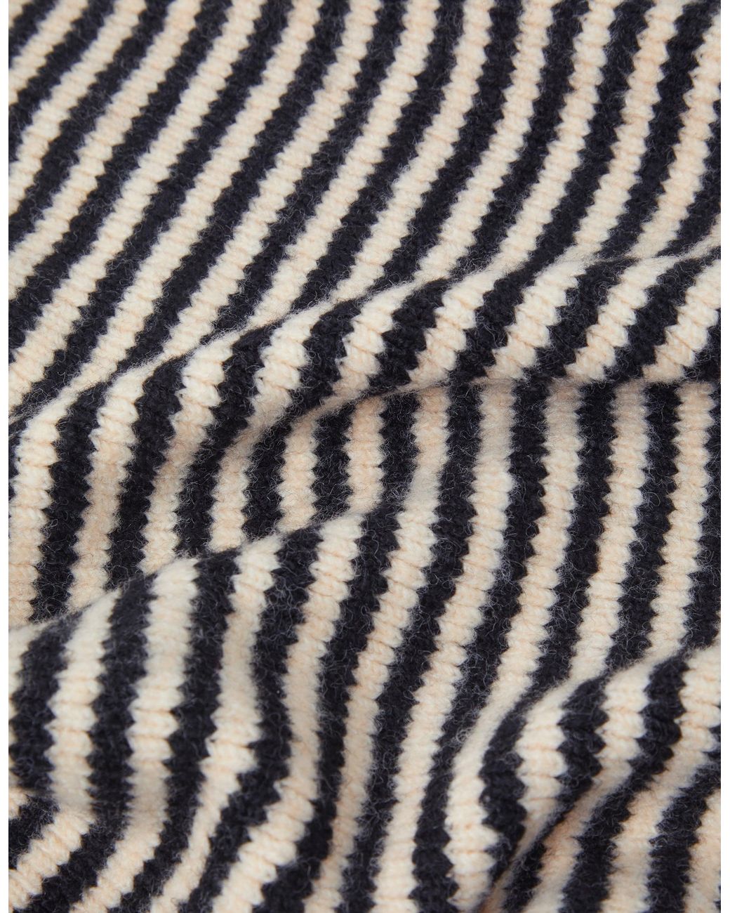 Accessorize White Stripe Knitted Triangle Scarf