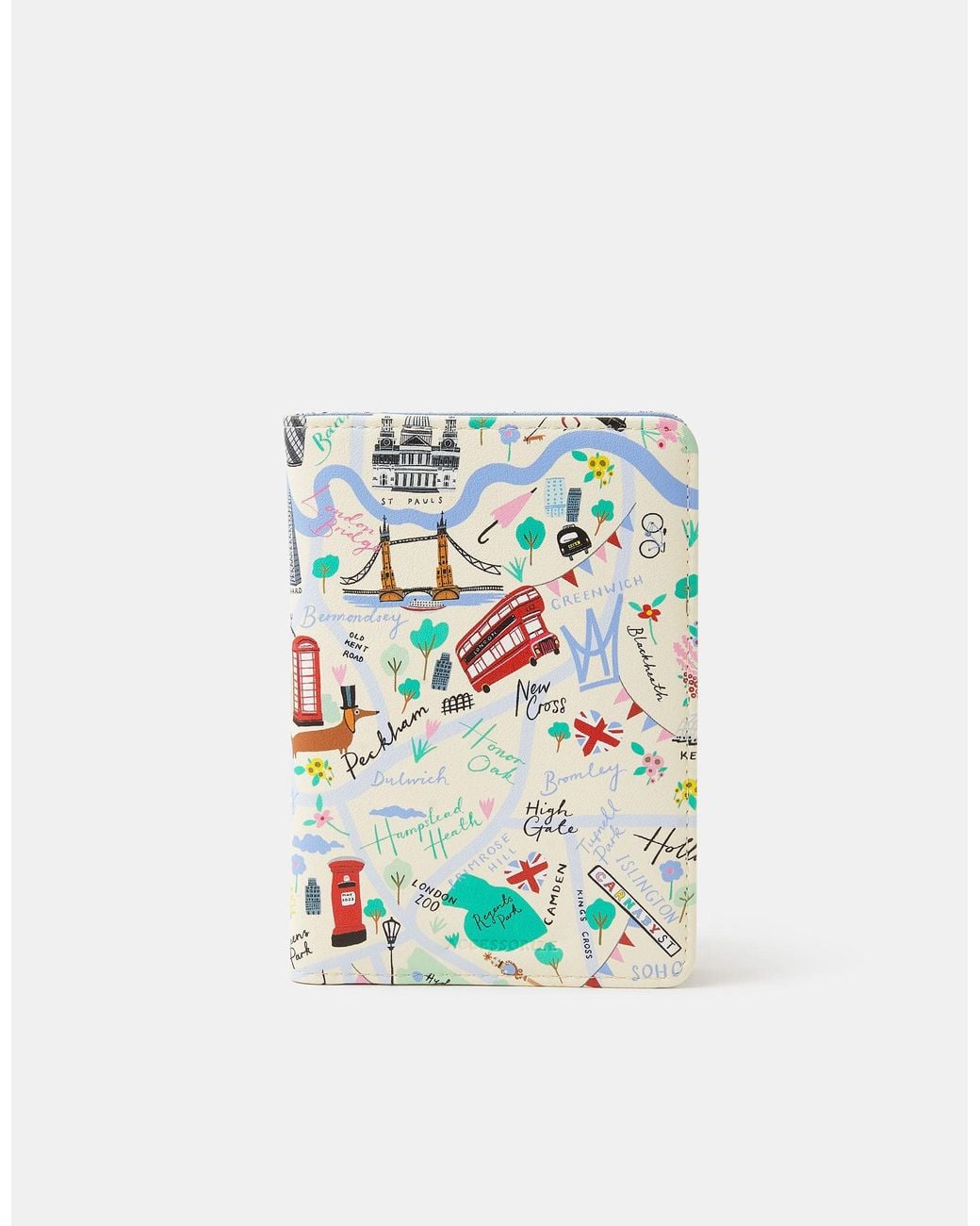 Accessorize White London Print Passport Holder