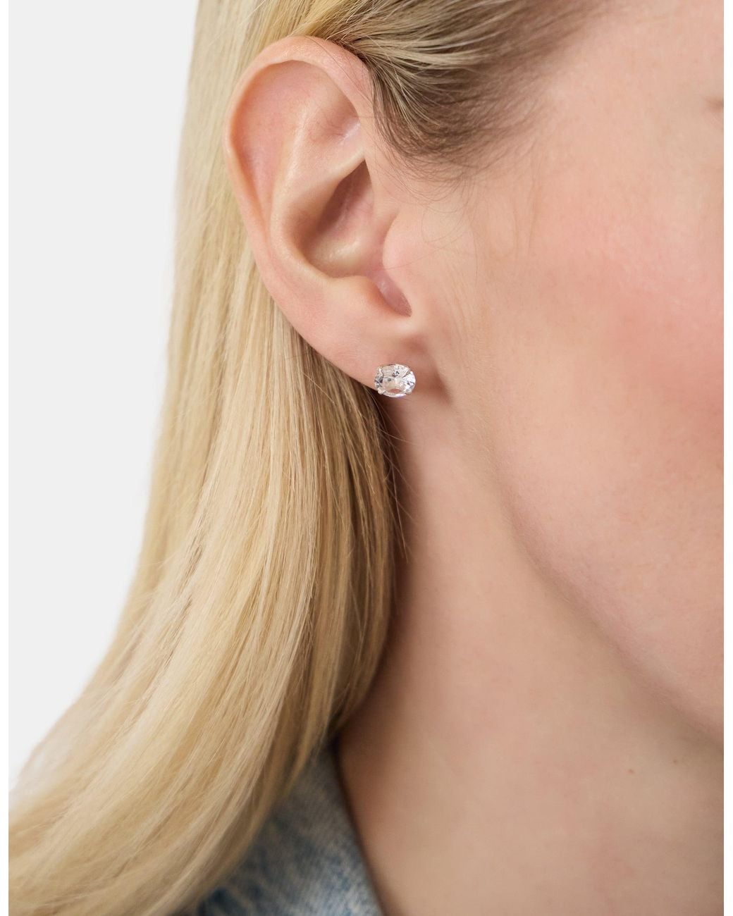Accessorize Natural Sterling Blind Stud Earrings