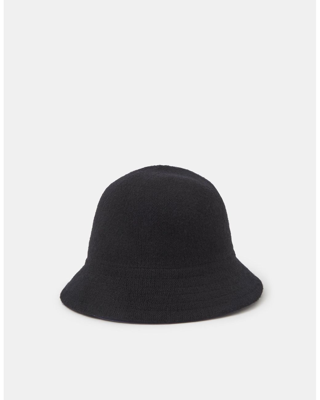 Accessorize Black Wool Blend Bucket Hat