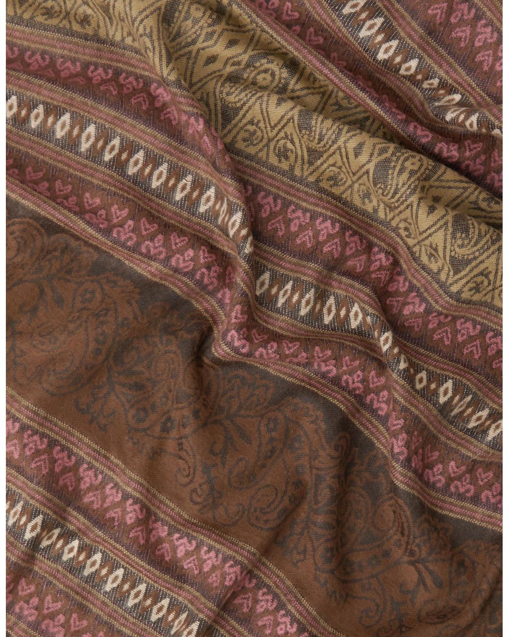 Accessorize White Paisley Print Blanket Scarf
