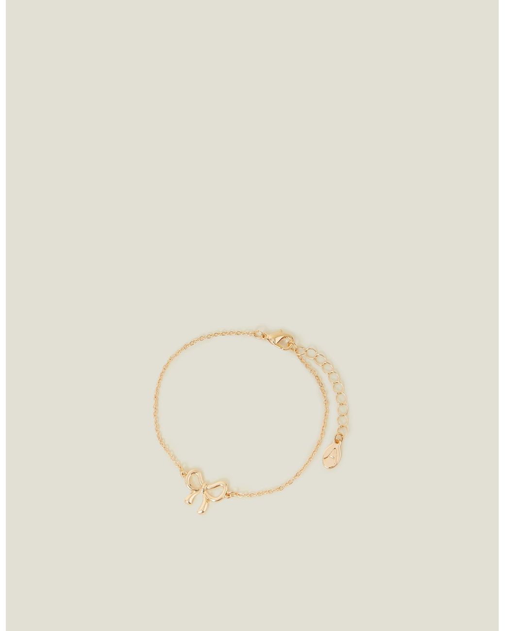 Accessorize Natural Bow Chain Bracelet