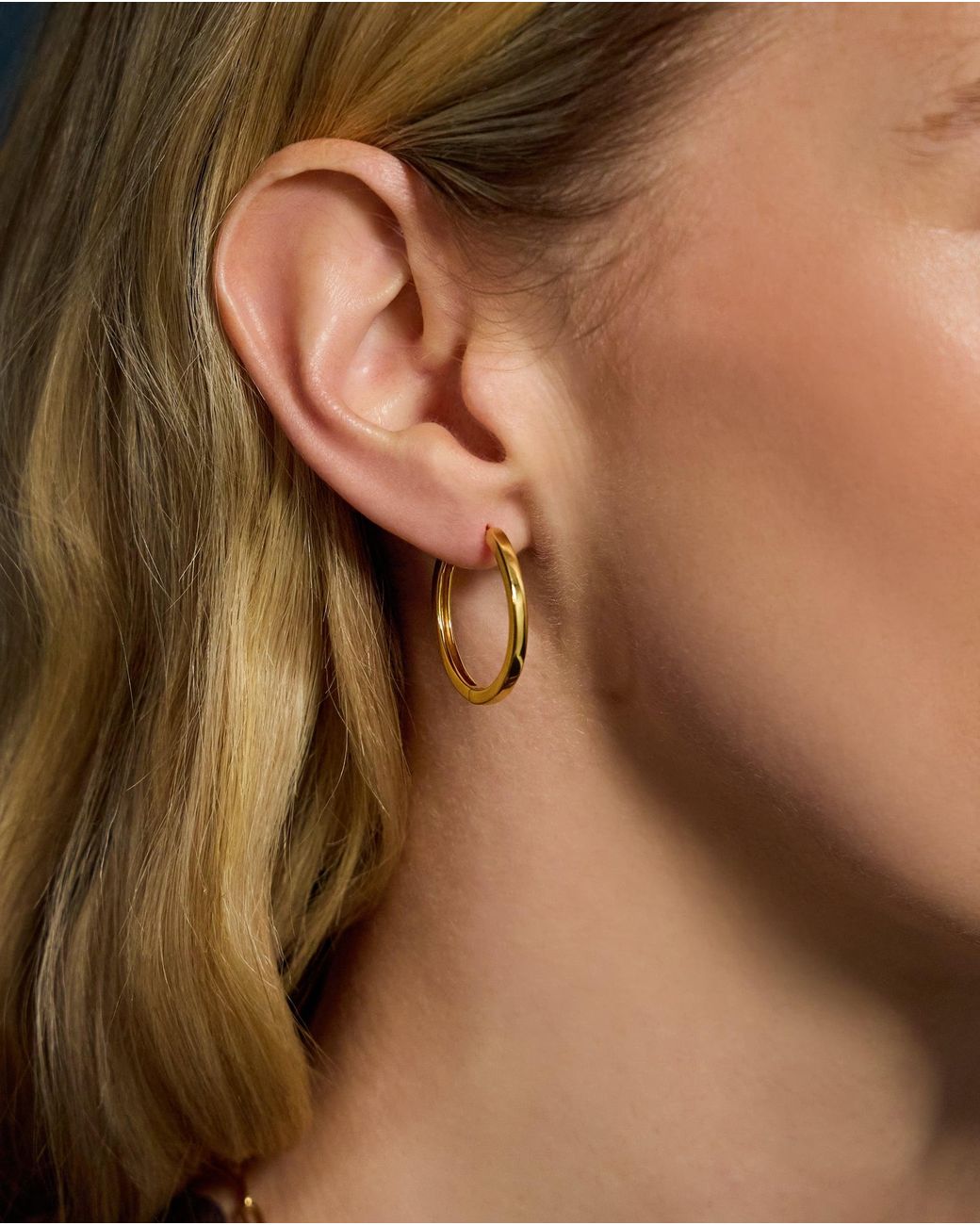 Accessorize Natural 2-Pack 14Ct-Plated Hoop Earrings