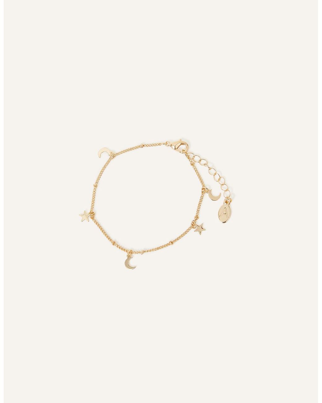 Accessorize Red Stars And Moon Bracelet