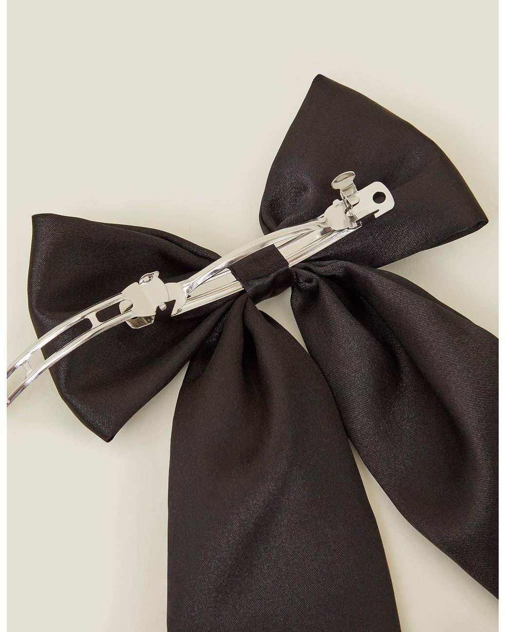 Accessorize Black Satin Hair Bow