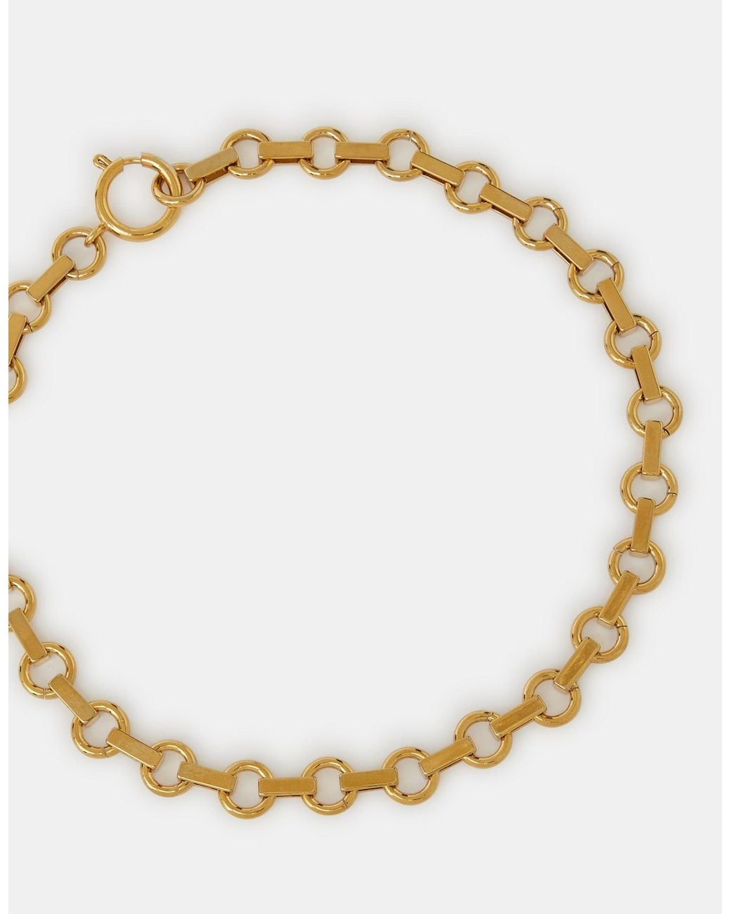 Accessorize Metallic 14Ct-Plated Round Link Chain Necklace