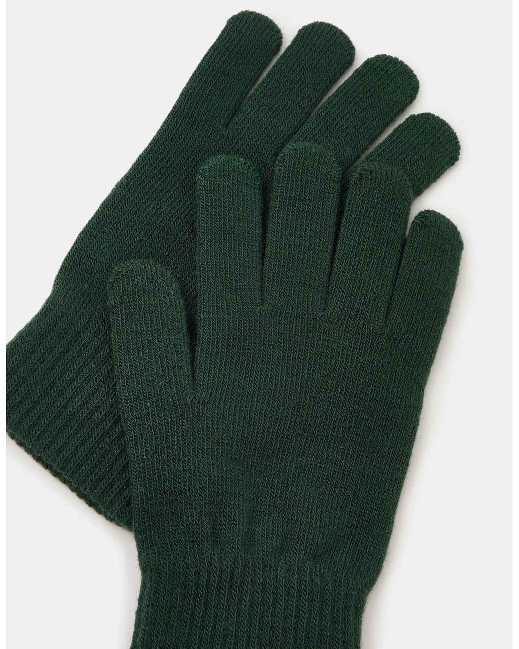 Accessorize Green Stretch Touchscreen Gloves