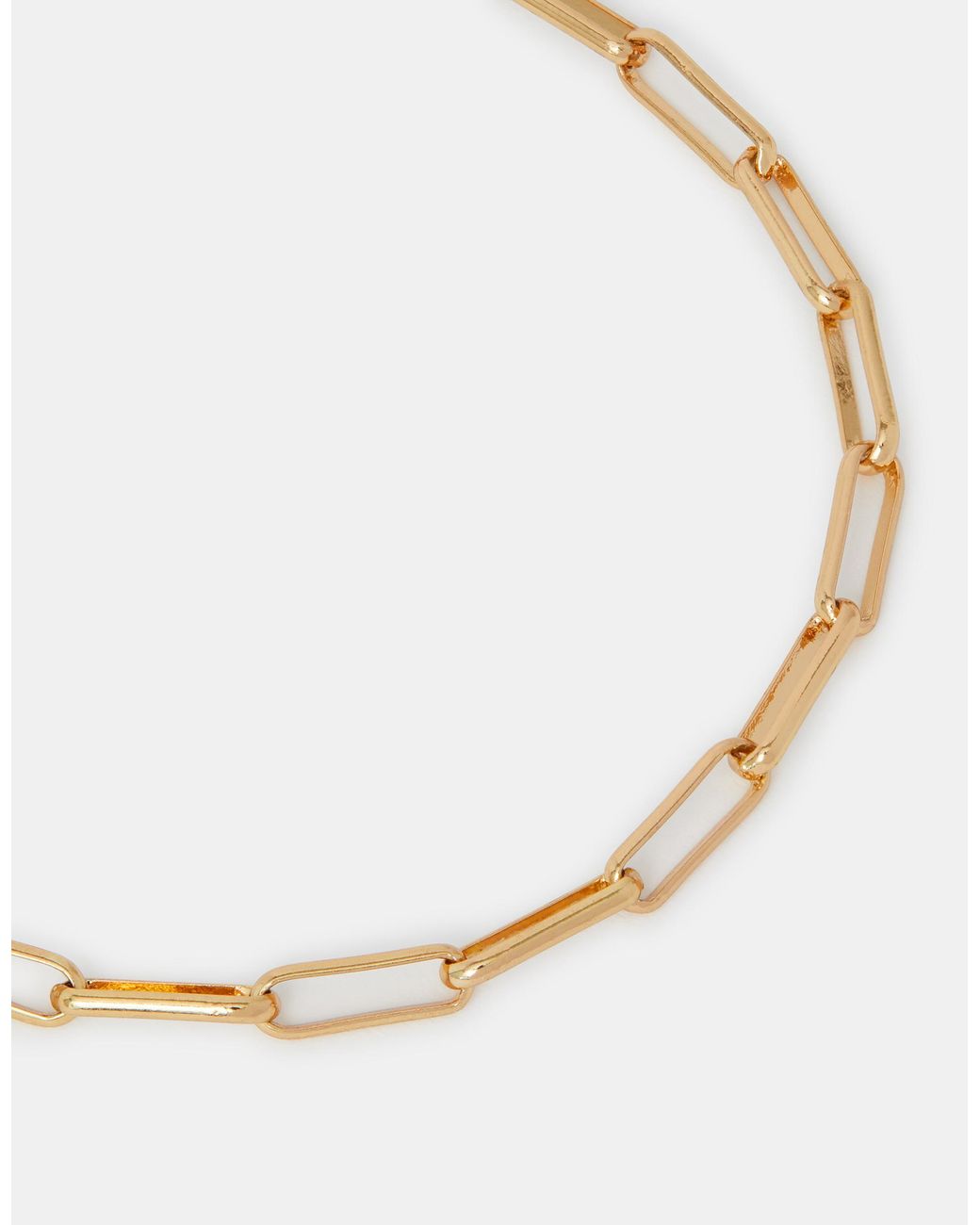 Accessorize Metallic Paperclip Chain Bracelet