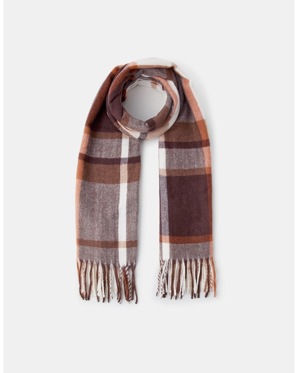 Accessorize Red Check Blanket Scarf