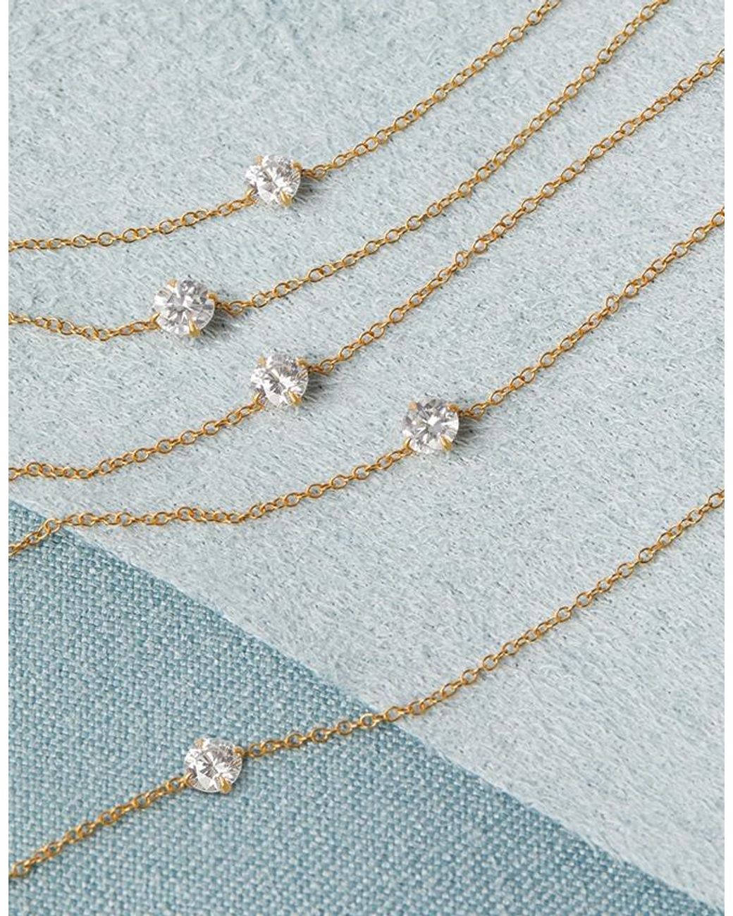 Accessorize Metallic Lab Grown Diamond 0.1Ct Chain Bracelet 9Ct
