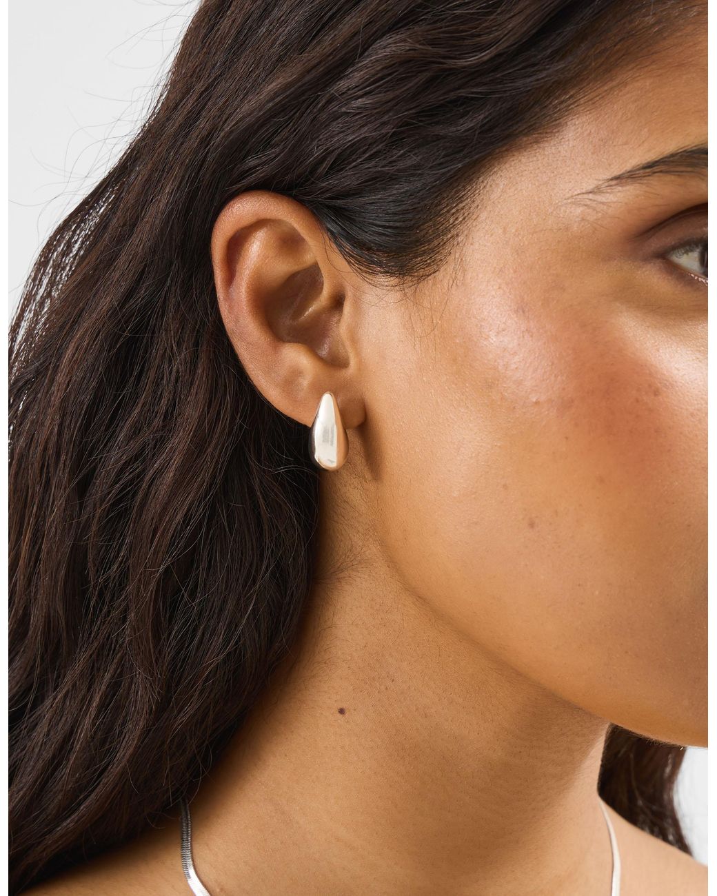 Accessorize White 3-Pack Mini Chunky Teardrop Earrings