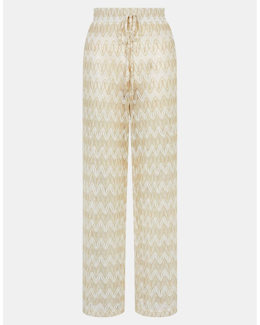 Accessorize White Crochet Wide Leg Beach Trousers